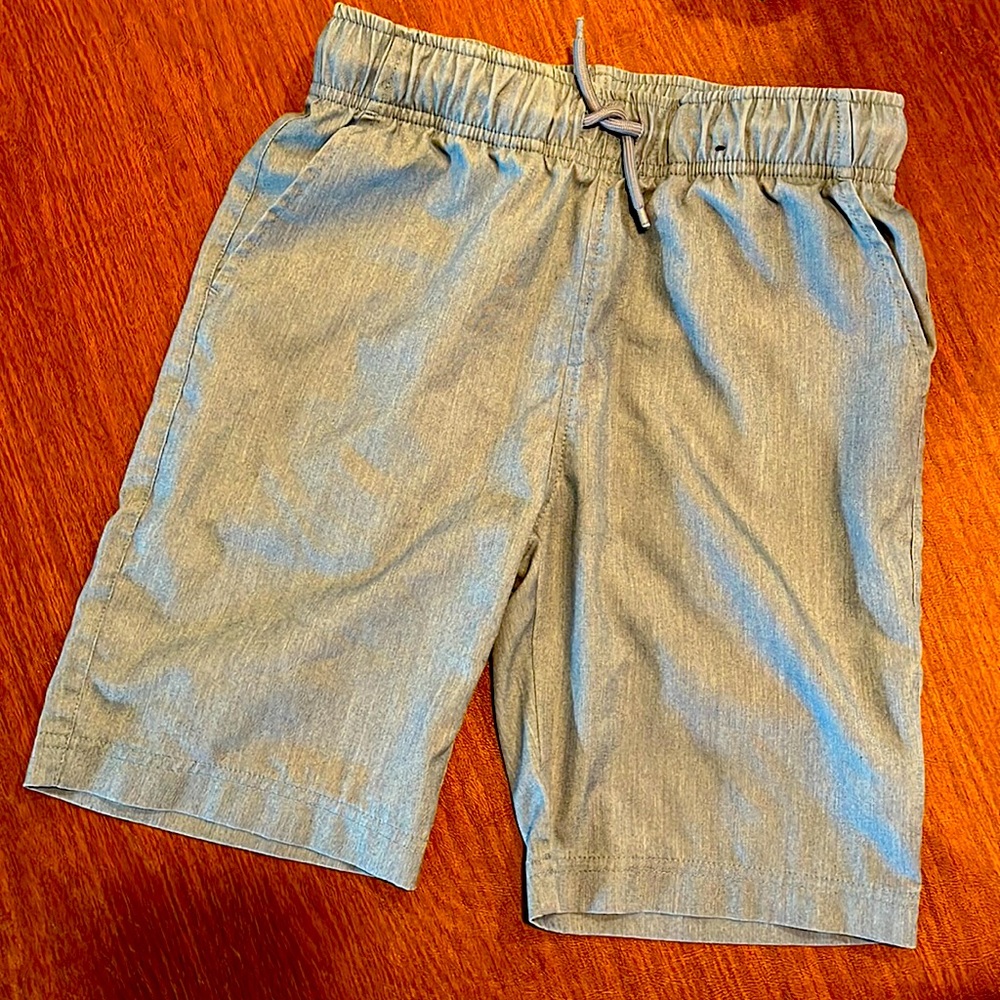 Boys polyester brush blue shorts